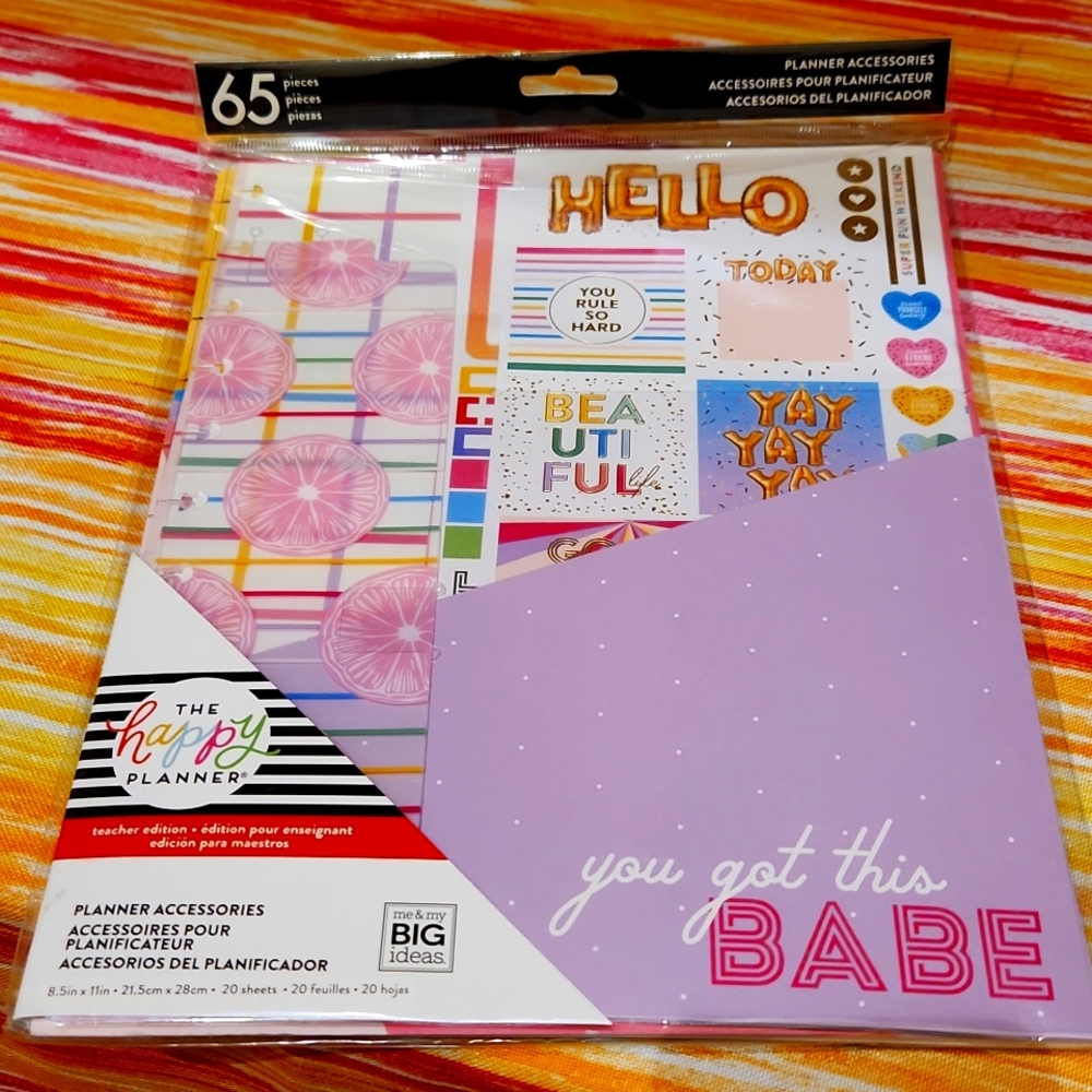 HAPPY PLANNER 65 PIECES ACCESSORY PACK
